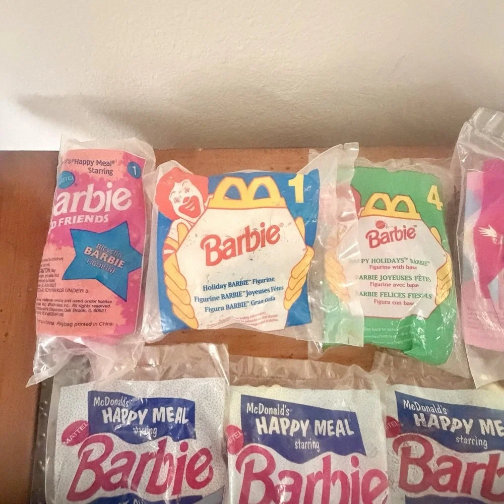 New Sealed Lot‎ of 11 Vintage Mcdonald's Barbie Theme Happy Meal Toys 1990s Era